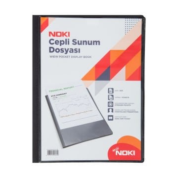 Noki Cepli Sunum Dosyası A4 40yp Siyah