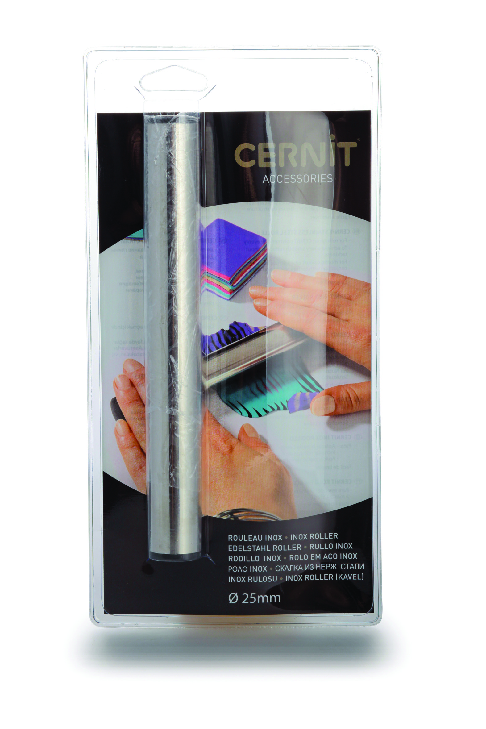 Cernit Polimer Kil Çelik Merdane 25mm