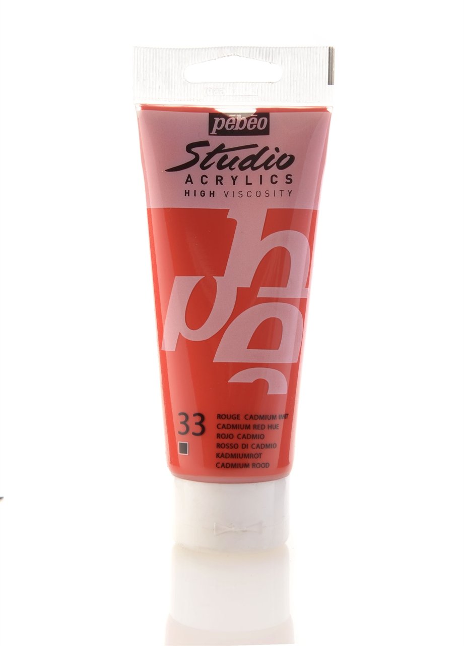 Pebeo Studio Akrilik Boya 100ml 33 Cadmium Red