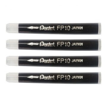 Pentel Brush Pen Fırça Uçlu Kalem Yedeği 4lü Siyah