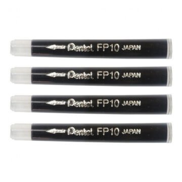 Pentel Brush Pen Fırça Uçlu Kalem Yedeği 4lü Siyah