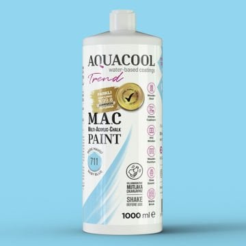 Aquacool Multi Akrilik Boya 1000ml 711 Bebe Mavisi
