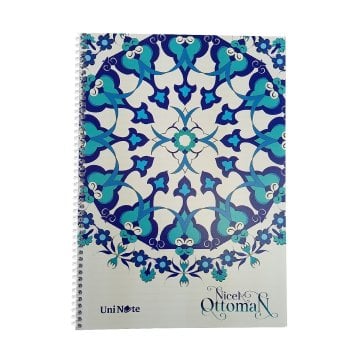 Çınar Uni Note Karton Kapak Spiralli Okul Defteri Nicea Ottoman A4 72yp Çizgili