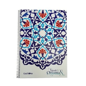 Çınar Uni Note Karton Kapak Spiralli Okul Defteri Nicea Ottoman A4 72yp Çizgili