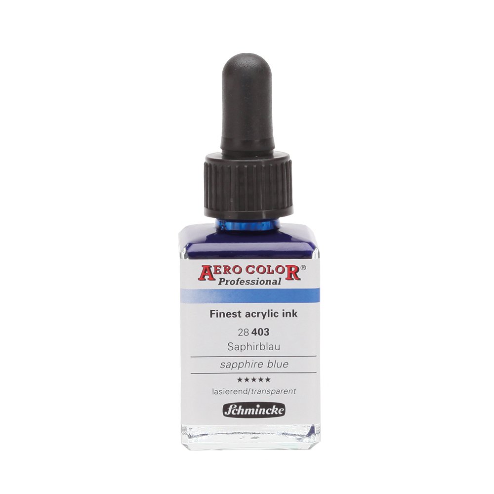 Schmincke Aero Color Airbrush Akrilik Mürekkep 28ml 403 Sapphire Blue