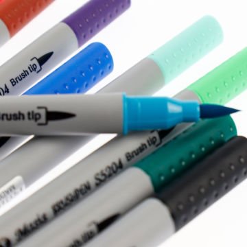 Masis Brushpen Fırça Uç ve Fineliner Seti 12li