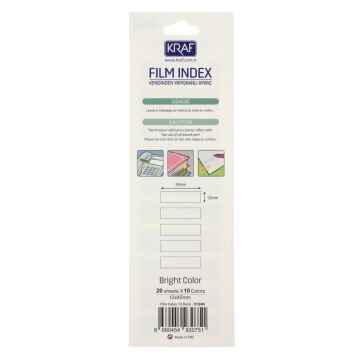 Kraf İndex Film (PP) 13x44cm 10lu 20yp 51246