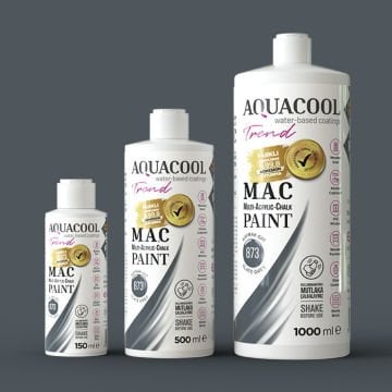 Aquacool Multi Akrilik Boya 1000ml 873 Kayrak Gri
