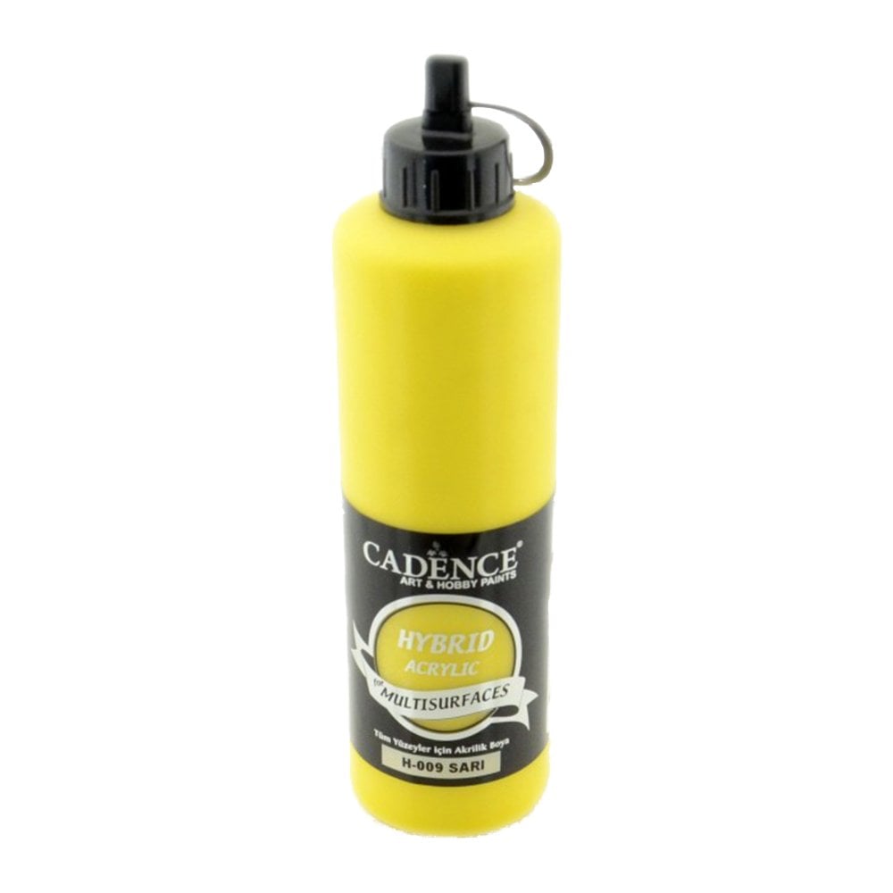 Cadence Akrilik Boya Hybrid Multisurface 500ml H009 Sarı