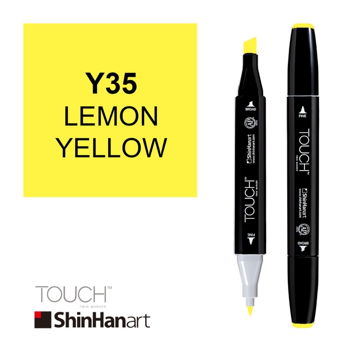 ShinHan Art Touch Twin Marker Y35 Lemon Yellow