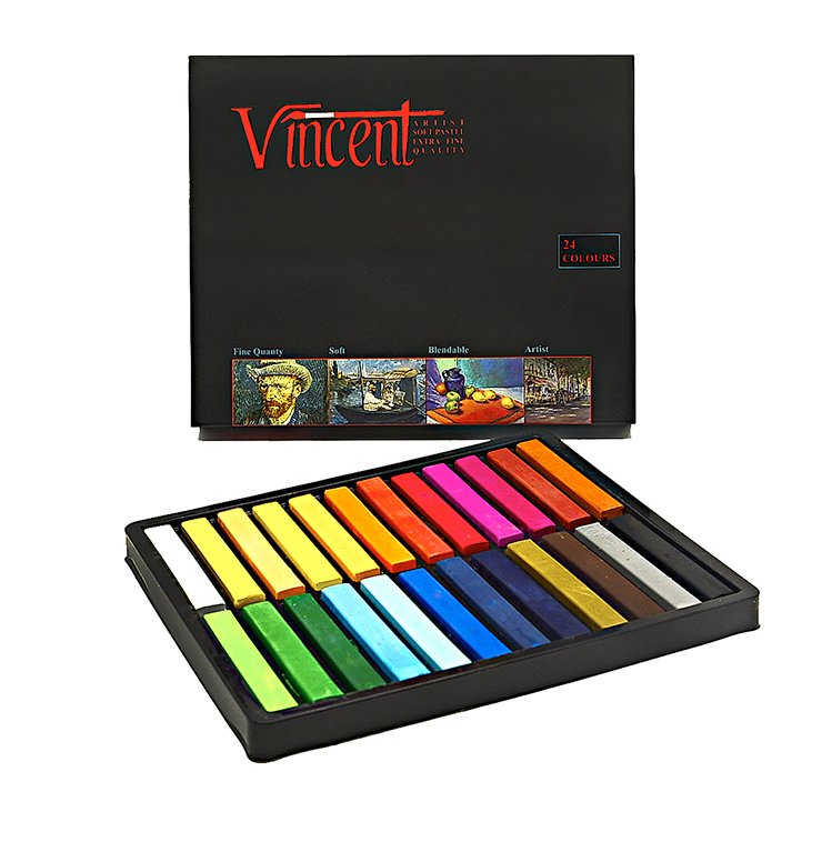 Vincent Toz Pastel 24 Renk Set