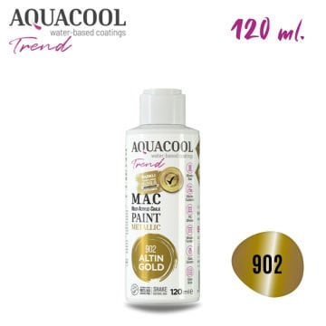 Aquacool Multi Akrilik Boya 120ml 902 Metalik Altın