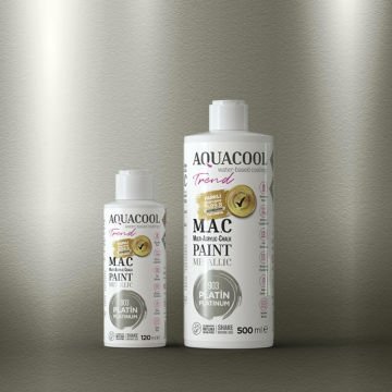 Aquacool Multi Akrilik Boya 120ml 903 Metalik Platin