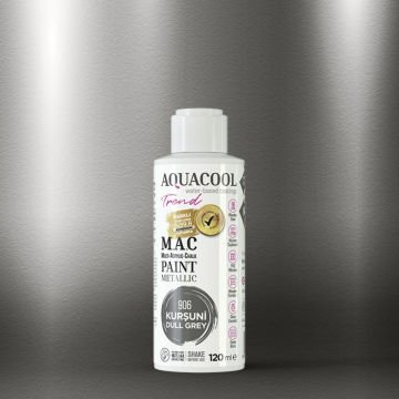 Aquacool Multi Akrilik Boya 120ml 906 Metalik Kurşuni