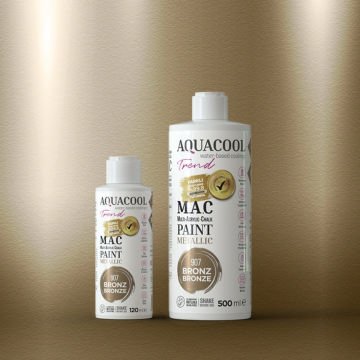 Aquacool Multi Akrilik Boya 120ml 907 Metalik Bronz