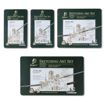 Giorgione Çizim Seti Metal Kutu 12li