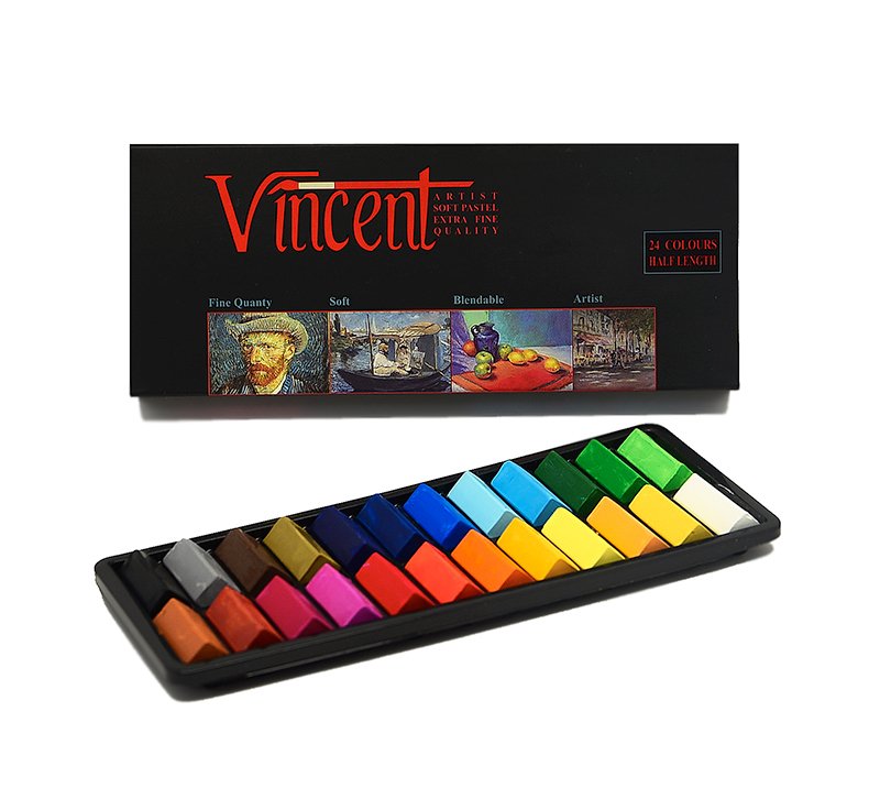Vincent Toz Pastel 24 Renk Set