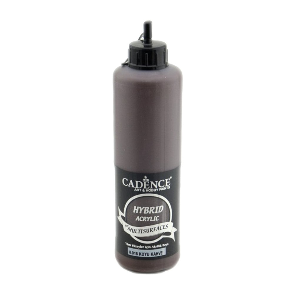 Cadence Akrilik Boya Hybrid Multisurface 500ml H018 Koyu Kahve