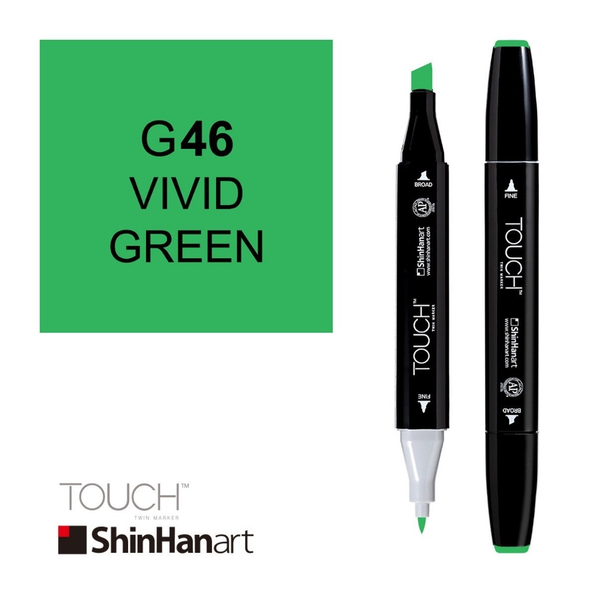 ShinHan Art Touch Twin Marker G46 Vivid Green