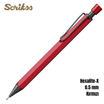 Scrikss Office Versatil Kalem Hexalite-X 0.5mm Kırmızı