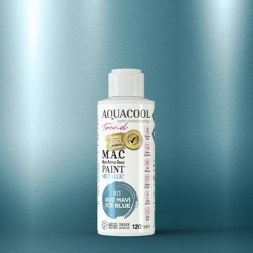 Aquacool Multi Akrilik Boya 120ml 911 Metalik Buz Mavi