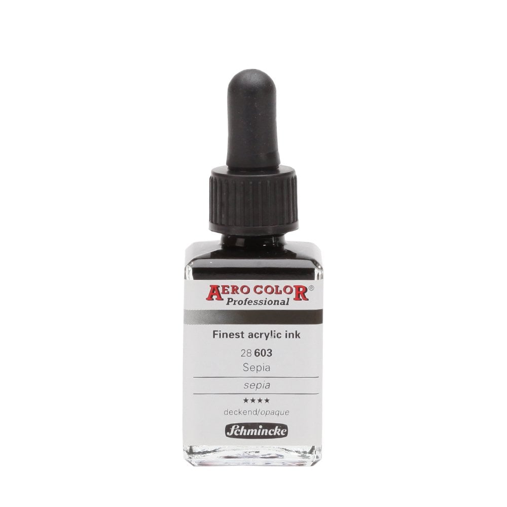 Schmincke Aero Color Airbrush Akrilik Mürekkep 28ml 603 Sepia