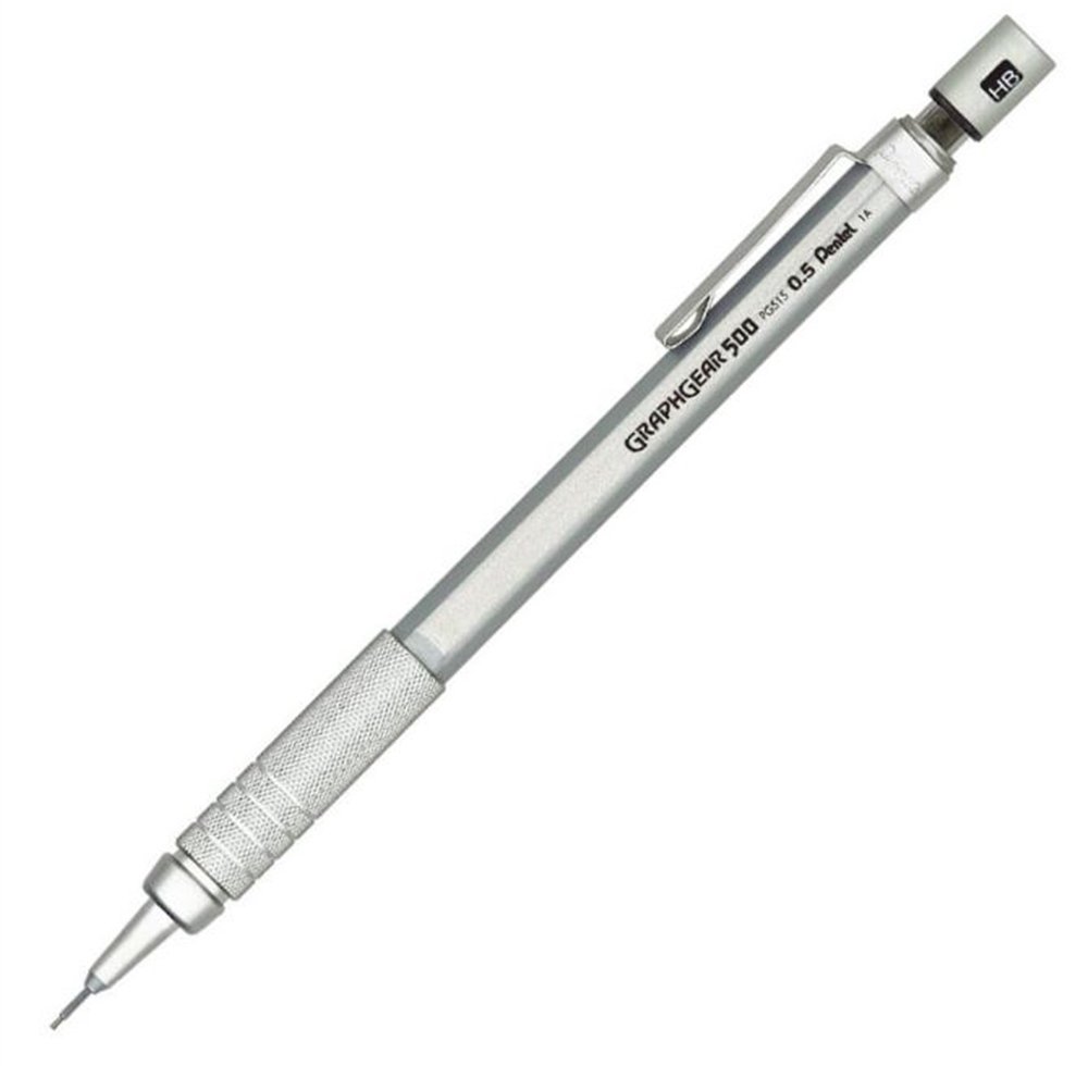 Pentel Versatil Kalem Graphgear 500 0.5mm Gümüş