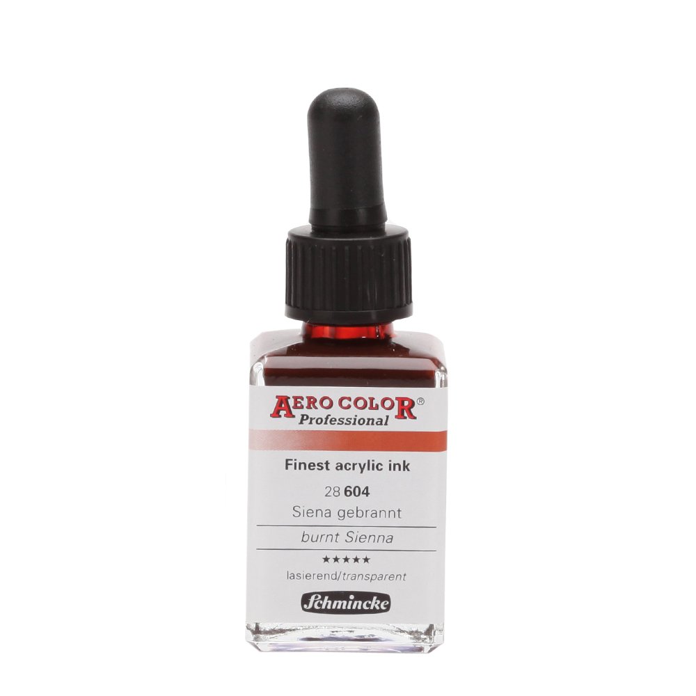Schmincke Aero Color Airbrush Akrilik Mürekkep 28ml 604 Burnt Sienna