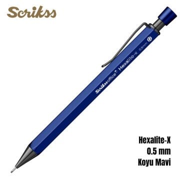 Scrikss Office Versatil Kalem Hexalite-X 0.5mm Koyu Mavi