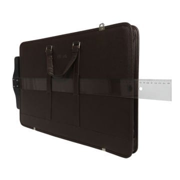 BBack Suni Deri Proje Çantası 40x55cm Kahverengi