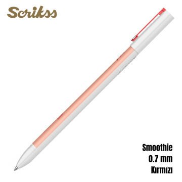 Scrikss Smoothie Jel Kalem 0.7mm Kırmızı