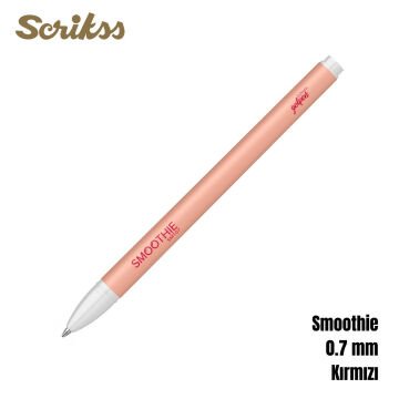 Scrikss Smoothie Jel Kalem 0.7mm Kırmızı