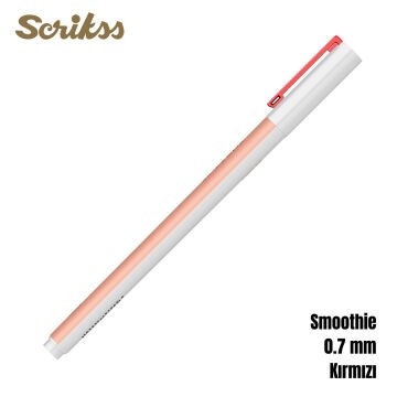 Scrikss Smoothie Jel Kalem 0.7mm Kırmızı