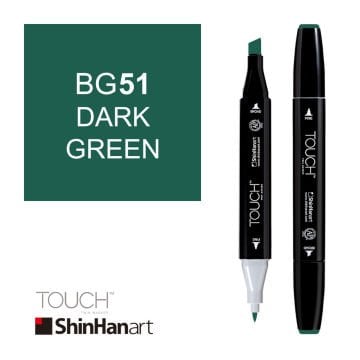 ShinHan Art Touch Twin Marker BG51 Dark Green