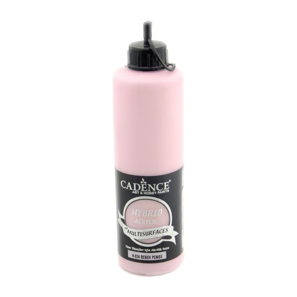 Cadence Akrilik Boya Hybrid Multisurface 500ml H024 Bebek Pembe