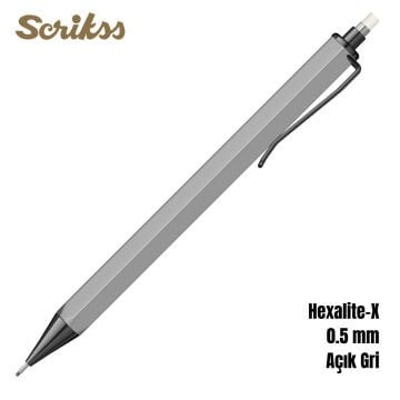 Scrikss Office Versatil Kalem Hexalite-X 0.5mm Açık Gri