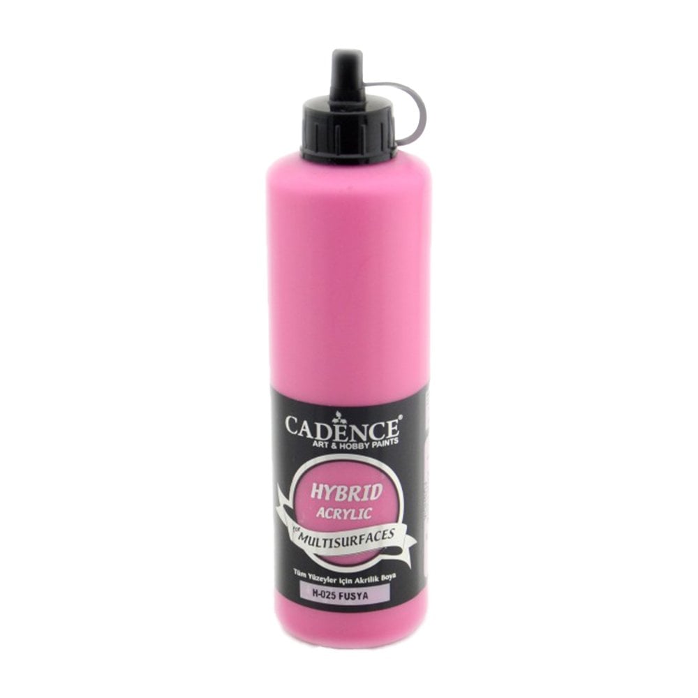 Cadence Akrilik Boya Hybrid Multisurface 500ml H025 Fuşya