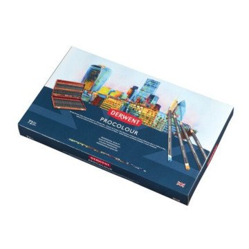Derwent Procolour Kuru Boya Kalemi 72 Renk Özel Ahşap Kutu
