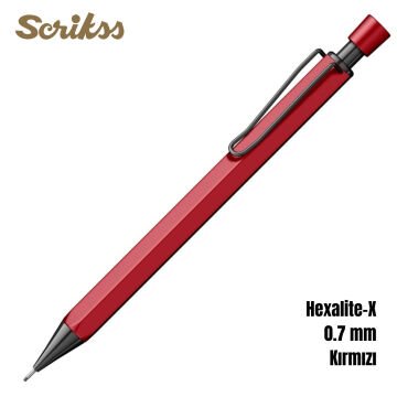 Scrikss Office Versatil Kalem Hexalite-X 0.7mm Kırmızı