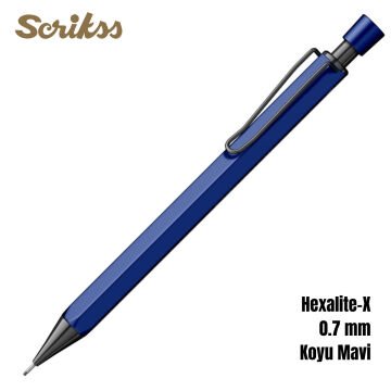 Scrikss Office Versatil Kalem Hexalite-X 0.7mm Koyu Mavi