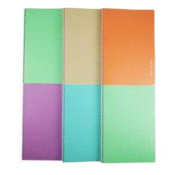Çınar Uni Note PP Kapak Spiralli Okul Defteri Pastel A4 72yp Kareli