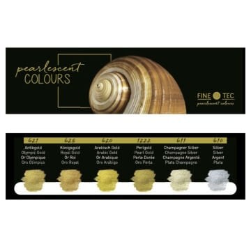 Finetec Pearlescent Sulu Boya Seti Yaldız 6 Renk F0601