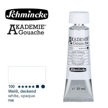 Schmincke Akademie Guaj Boya 20ml 100 White Opaque