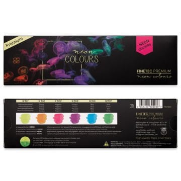 Finetec Pearlescent Sulu Boya Seti Neon 6 Renk FN9000