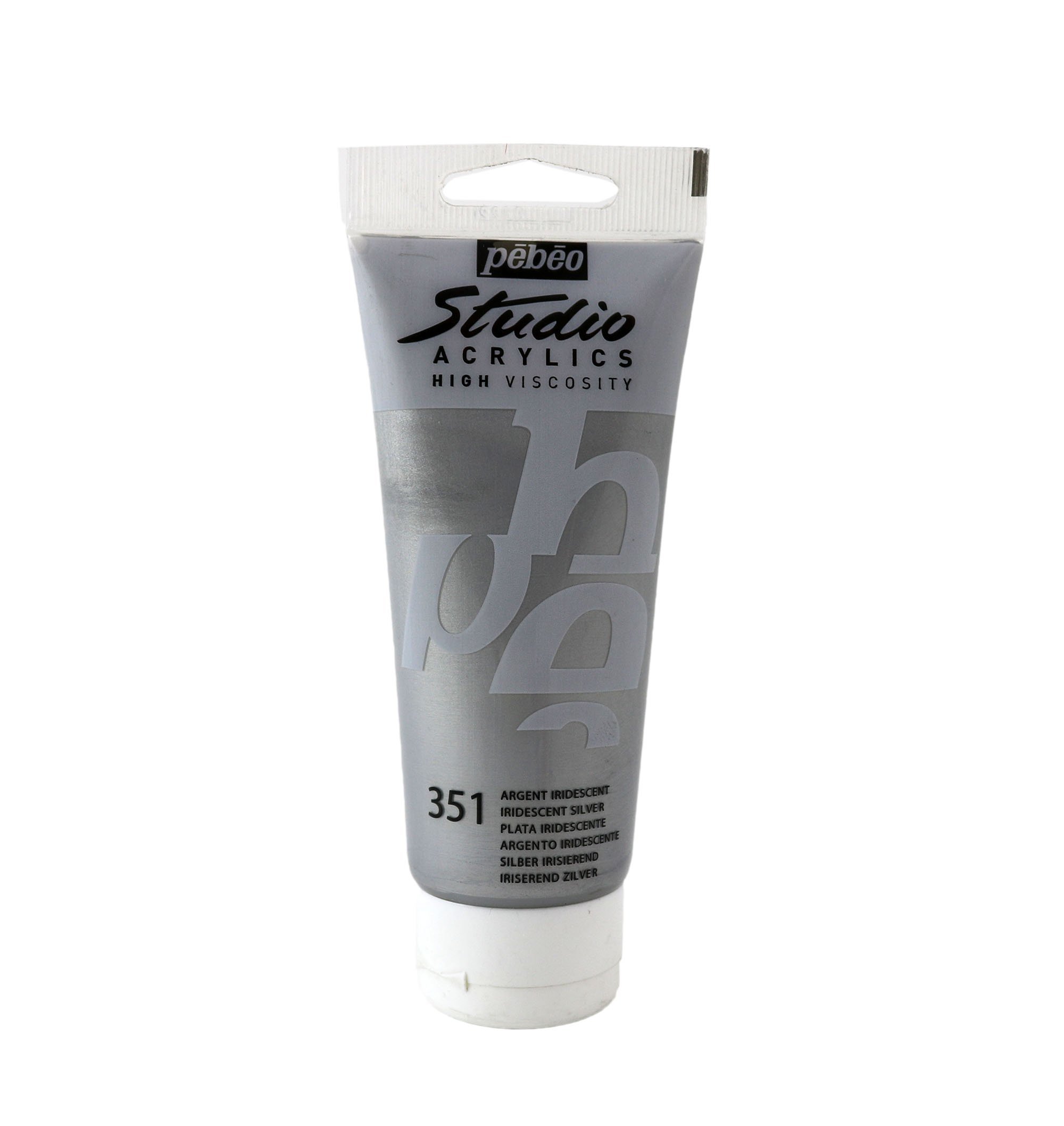Pebeo Studio Akrilik Boya 100ml 351 Iridescent Silver