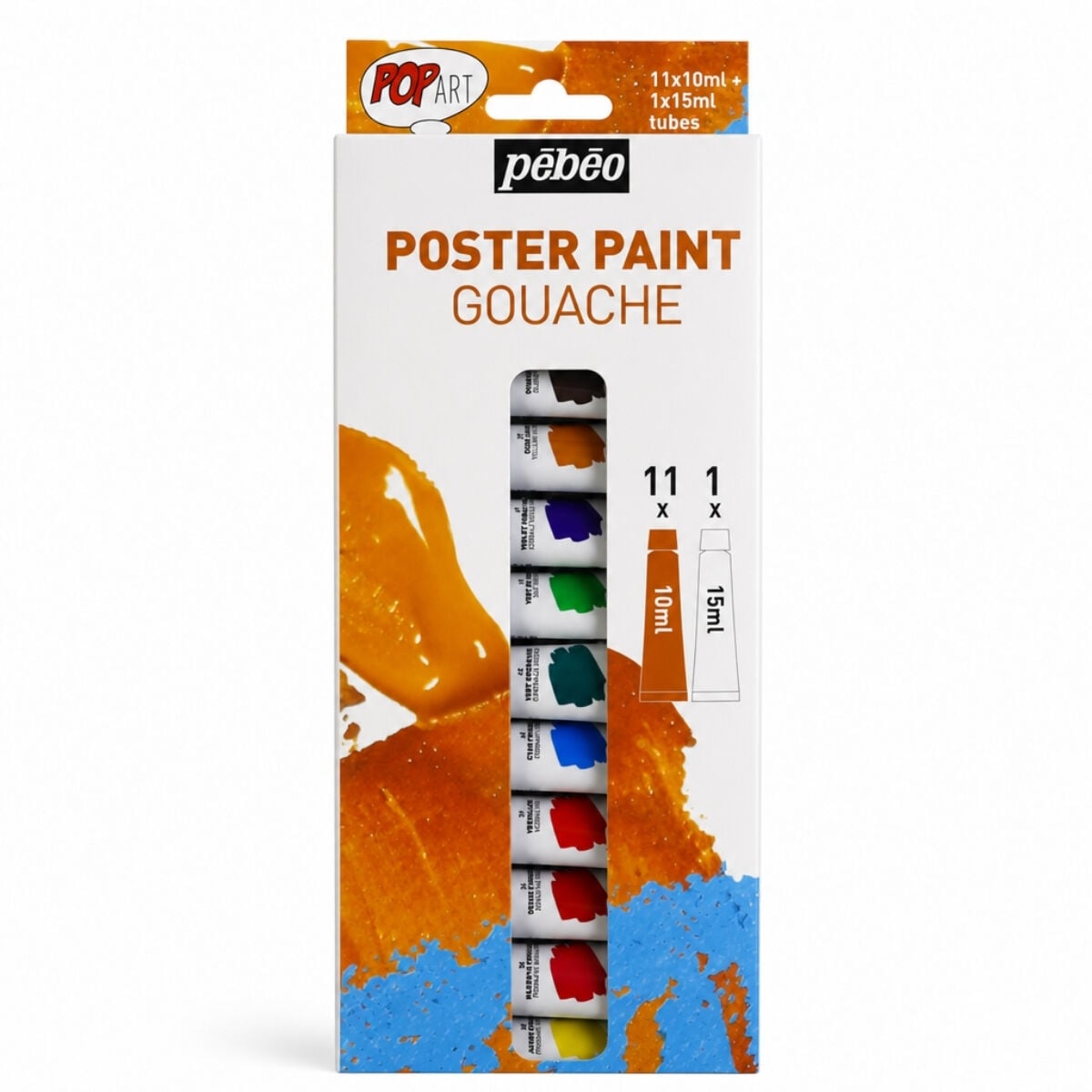Pebeo Pop Art Guaj Boya Seti 11x10ml ve 1x15ml