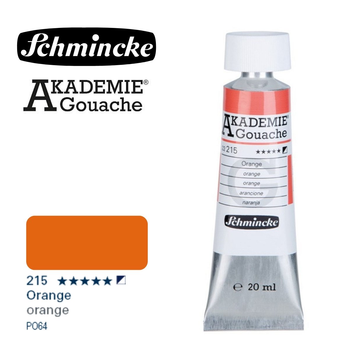 Schmincke Akademie Guaj Boya 20ml 215 Orange
