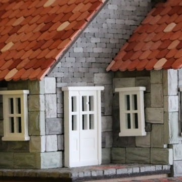 Eshel Maket Mİnyatür Pres Tuğla Gri 1/12 2x0.7x1cm 200li