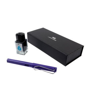 Jinhao Dolma Kalem Seti 15ml Mürekkepli Kutulu Mor