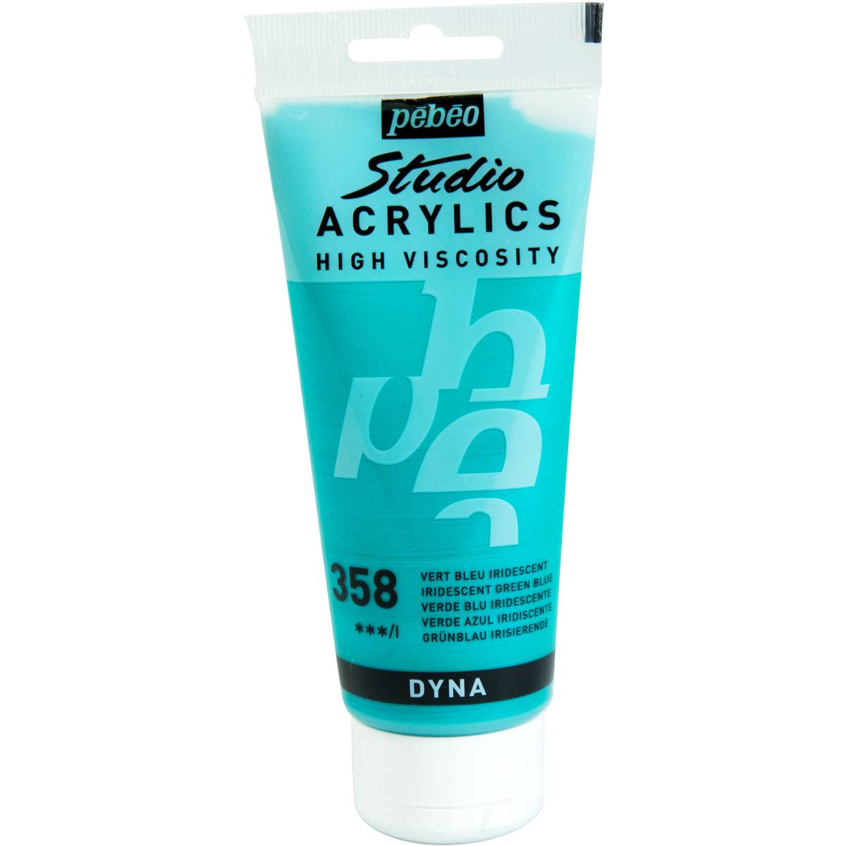 Pebeo Studio Akrilik Boya 100ml 358 Iridescent Green Blue